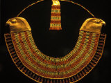 Gold and Fiance Beaded Necklace, Cairo, Egypt Photographie par Claudia Adams
