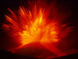 Explosive Vent on the North Side of the Montagnola, Mt. Etna, Sicily, Italy Photographic Print by Daisy Gilardini