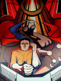 Murals by Diego Rivera, Secretary of Public Education, Mexico Photographic Print by Russell Gordon