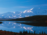 Mt. McKinley Reflecting In Wonder Lake, Denali National Park, Alaska, USA Photographic Print by Dee Ann Pederson