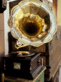 Gramophone, Bazaar Antique Shop, San Miguel de Allende, Mexico Photographic Print by Inger Hogstrom