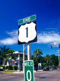 Mile Marker 0, Key West, Florida Keys, Florida, USA Photographic Print by Terry Eggers