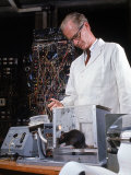 Experimental Psychologist B. Frederic Skinner Training Brown Rats in a Skinner Box Premium Photographic Print by Nina Leen