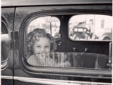 Actress Shirley Temple Arriving at 20th Century Fox Film Studio Lot to Celebrate Eighth Birthday Premium Photographic Print by Alfred Eisenstaedt