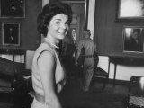 First Lady Jackie Kennedy Supervising Workman in Room at the White House Photographic Print by Ed Clark