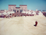 Charlton Heston as Moses in the Movie "The Ten Commandments" Premium Photographic Print by Ralph Crane