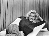 Actress Marilyn Monroe at Home Premium Photographic Print by Alfred Eisenstaedt
