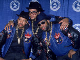 Rap Group Run DMC at the Grammys Joe Simmons, Darryl McDaniels and Jason Mizell Premium Photographic Print by David Mcgough
