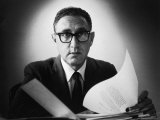 Presidential Adviser Henry Kissinger at Harvard Premium Photographic Print by Alfred Eisenstaedt