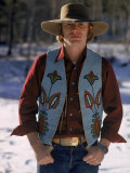 Musician Stephen Stills at Home Premium Photographic Print by Billray 