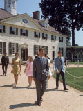 Prince Charles and Princess Anne with Children of the US Presidents Nixon and Eisenhower Premium Photographic Print by Walter Bennett