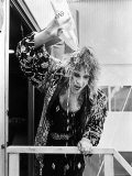 Rock Star Ozzy Osbourne Pouring Water over His Head After Performance at the Live Aid Concert Premium Photographic Print by David Mcgough