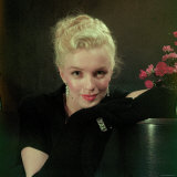Portrait of Actress Marilyn Monroe Premium Photographic Print by Ed Clark