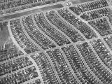 Aerial View of Acres of New Homes, Creating Compact Rows in Suburban Area Called Westchester Premium Photographic Print by Loomis Dean