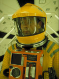 Close Up Portrait of Actor in Astronaut Suit on the Set of the Movie 