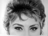 Close Up of the Eyes of Actress Sophia Loren Premium Photographic Print by Alfred Eisenstaedt