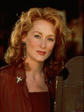 Actress Meryl Streep at Film Premiere of Her "Death Becomes Her" Premium Photographic Print by David Mcgough