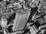 Aerial View Looking Down on 6th Ave. and 50th St. at Towering Rockefeller Center Complex Premium Photographic Print by Margaret Bourke-White