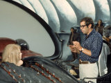 Director Roger Vadim and Jane Fonda Working on Movie "Barbarella" Near Rome Premium Photographic Print by Carlo Bavagnoli