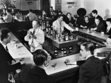 Bartender Prepares a Drink as Patrons Enjoy Themselves at Popular Speakeasy during Prohibition Photographic Print by Margaret Bourke-White