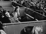 Alfred G. Vanderbilt and Alice G. Preston Sitting in a Grandstand Box at the Santa Anita Racetrack Premium Photographic Print by Rex Hardy Jr.