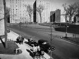 Women and Couples Walking Babies in Carriage in Parkchester Housing Development in the Bronx Premium Photographic Print by Alfred Eisenstaedt