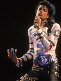 Pop Entertainer Michael Jackson Singing at Event Premium-Fotodruck von David Mcgough