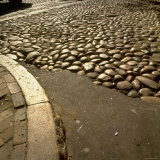Good Example of American Stonework, famous cobblestones of Main Street in Nantucket 1850 Photographic Print by Walker Evans