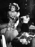 Actors Angela Lansbury and Joan Plowright in Scene From Broadway Play Actors Angela Lansbury and Joan Plowright in Scene From Broadway Play