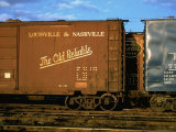 Railroad Box Cars, One with Logo of Louisville and Nashville Railroad and Name "The Old Reliable" Photographie par Walker Evans
