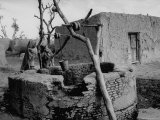 Primitive Village in Punjabi, Primitive Settlements Will Give Place to Capital City of Chandigarh Premium Photographic Print by James Burke