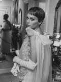 Actress Mia Farrow in a Cardin Original at Frank Sinatra's Town House Premium Photographic Print by Bill Eppridge