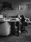 James R. Hoffa Slumped in Chair Teamsters Office Premium Photographic Print by Robert W. Kelley