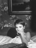 Actress Mia Farrow in a Scene from Her New Movie, " a Dandy in Aspic" Premium Photographic Print by Bill Eppridge