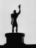 Statue of "Le Modulor," by Le Corbusier's Ratio of Architectural Design in Relation to Human Figure Photographie par James Burke
