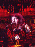 Multiple Exposures of Singer Neil Diamond Performing on Stage Premium Photographic Print by Michael Mauney