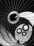 Support Struts Inside Section of a Giant Pipe Used to Divert Flow of Missouri River Premium Photographic Print by Margaret Bourke-White