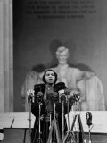Singer Marian Anderson Giving an Easter Concert at the Lincoln Memorial, Photographic Print