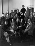 Group Portrait of American Abstract Expressionists, "The Irascibles" Premium Photographic Print by Nina Leen