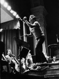 Conductor Leonard Bernstein Rehearsing Mahler's Resurrection Symphony at Carnegie Hall Premium Photographic Print by Alfred Eisenstaedt