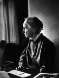 Georgia O'Keeffe Writing Letters at Ghost Ranch Premium Photographic Print by John Loengard
