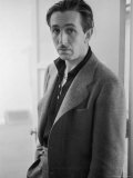 Candid Portrait of Movie Studio Head Walt Disney Standing in Doorway at Studio Reproduction photographique sur papier de qualité par Alfred Eisenstaedt