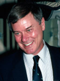 Actor Larry Hagman Premium Photographic Print by David Mcgough