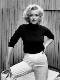 Actress Marilyn Monroe at Home Premium Photographic Print by Alfred Eisenstaedt