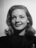 Actress Lauren Bacall at Gotham Hotel Premium Photographic Print by Nina Leen
