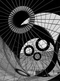 Support Struts Inside Section of a Giant Pipe Used to Divert Flow of Missouri River Fotografisk trykk av Margaret Bourke-White