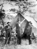 Maj. Allan Pinkerton, US President Abraham Lincoln and Gen. John McClernand, during the Civil War Fototryk i høj kvalitet af Alexander Gardner