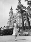 Actress Rita Hayworth Outside Casino Premium Photographic Print by Tony Linck