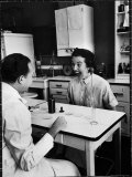 Pregnant Mrs. Jane Dill, After Being Told the Chemical Wafer on Tongue Indicates Baby is a Girl Premium Photographic Print by Wallace Kirkland