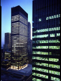 Facades of Seagram Building Designed by Ludwig Miles Van Der Rohe and Lever House Fotografie-Druck von Andreas Feininger